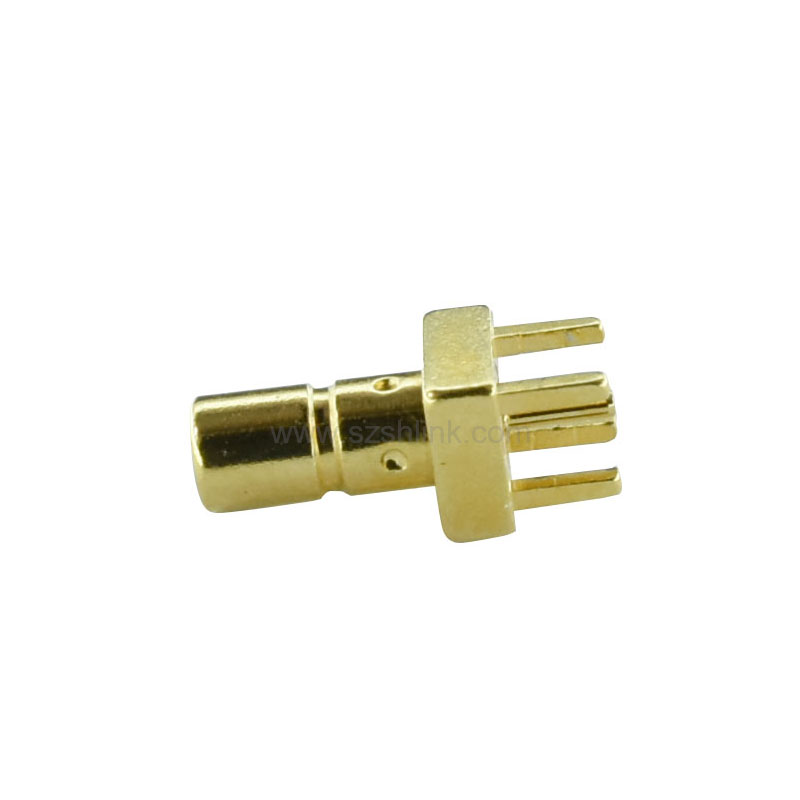 SSMB Male RF Coaxial connector 4 Pins Square Stand Connector PCB Panel Mount Plug Jack Connector